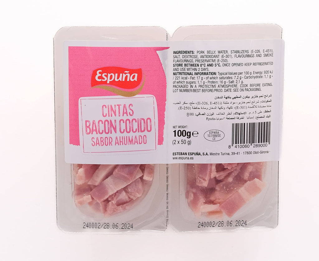 ESPUÑA BACON STRIPS 2X50G -Spanish Online Grocery in Dubai