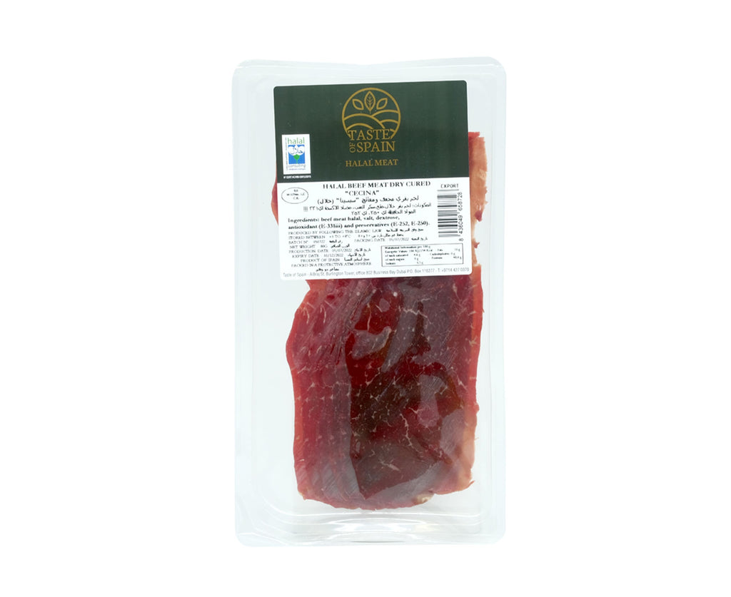 TAYBAITE HALAL BEEF MEAT DRIED CURED- CECINA 80G -Spanish Online Grocery in Dubai