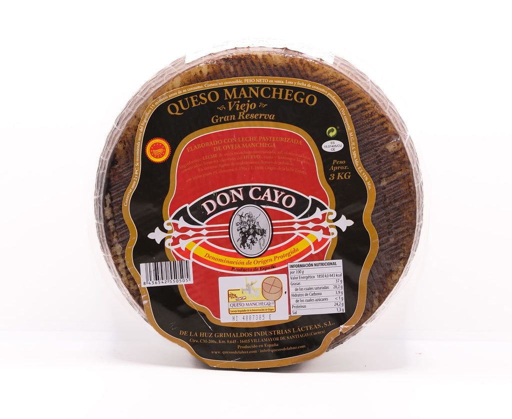 MANCHEGO CHEESE LARGE CURED 12 MONTHS -Spanish Online Grocery in Dubai